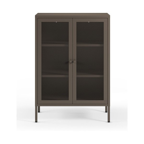 Sivá kovová skrinka 70x100x40 cm Fayna – Marckeric