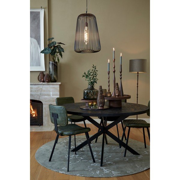 Khaki okrúhly koberec ø 200 cm Sjors - Light & Living-image-3