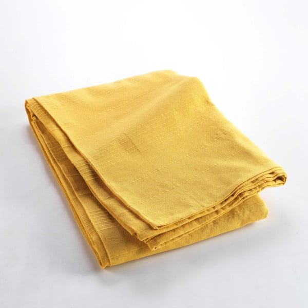 Žltý pléd 180x220 cm Lucile – douceur d'intérieur-image-2