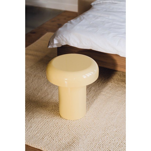 Oceľový okrúhly odkladací stolík ø 40 cm Miko – noo.ma-image-1