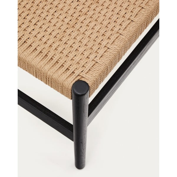 Lavica v čierno-prírodnej farbe Zaide – Kave Home-image-3