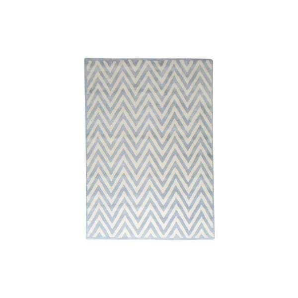 Vlnený koberec Ziggy Light Blue, 122x183 cm