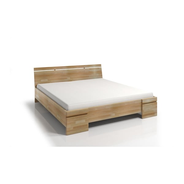 Dvojlôžková posteľ z bukového dreva s úložným priestorom Skandica Sparta Maxi, 140 × 200 cm-image-2