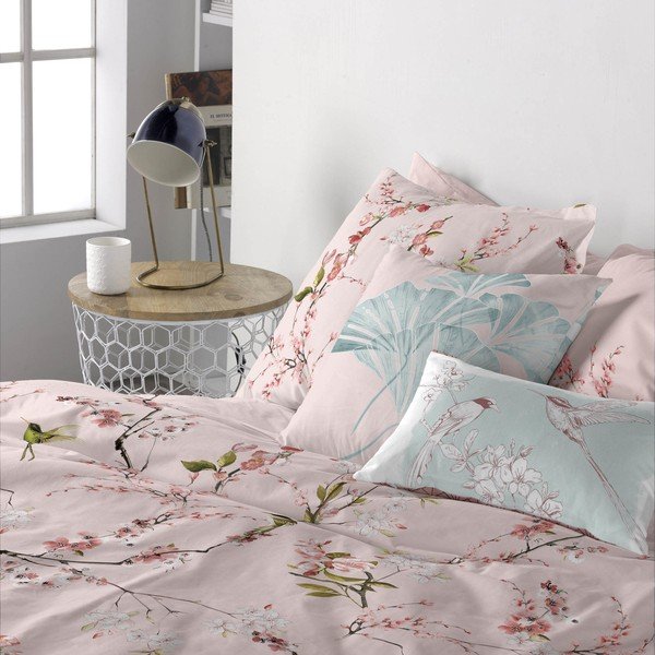 Súprava 2 bavlnených obliečok na vankúš Happy Friday Basic Chinoiserie Rose-image-1