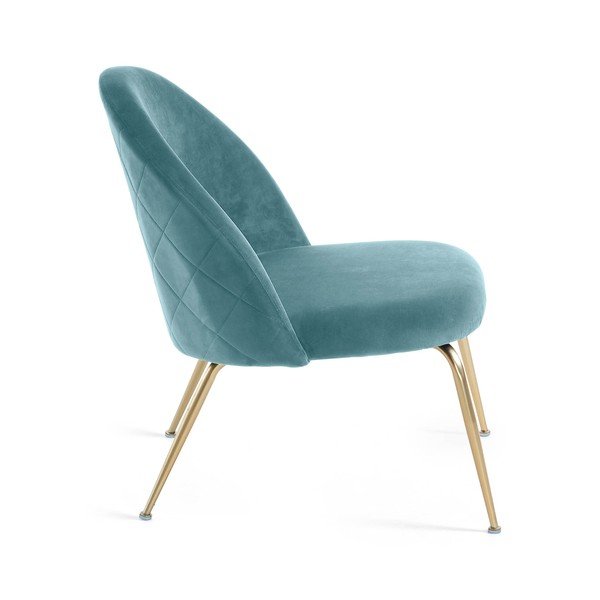 Tyrkysovomodré kreslo Kave Home Mystere-image-2