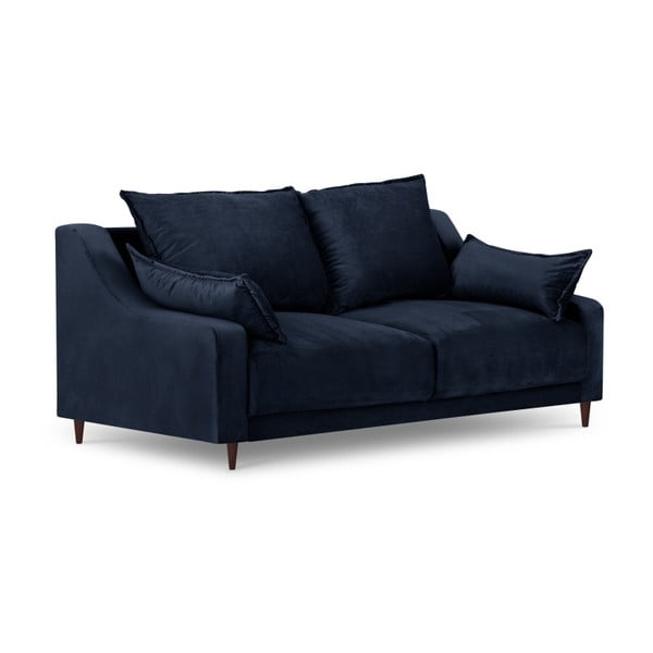 Modrá zamatová pohovka Mazzini Sofas Freesia, 150 cm-image-2