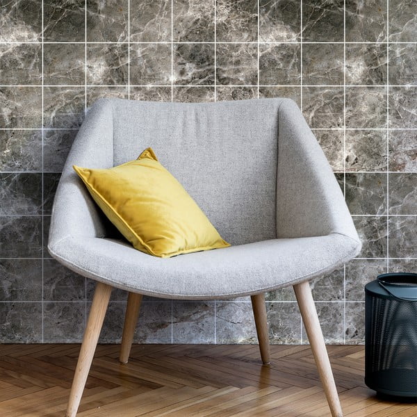 Súprava samolepiek na kachličky 24 ks 15x15 cm Marble Tiles Venezia - Ambiance-image-1