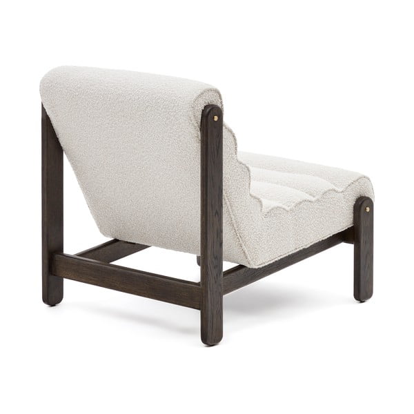 Biele kreslo z textílie buklé Magira – Kave Home-image-3