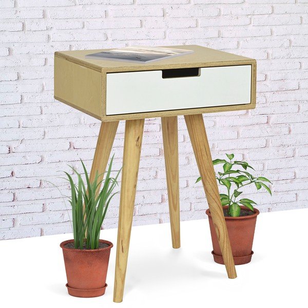 Odkladací stolík HF Living Mild Side White-image-2