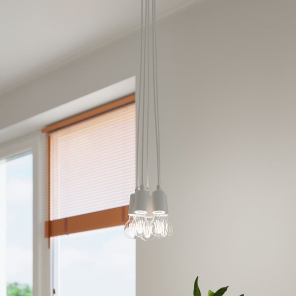 Biele závesné svietidlo ø 15 cm Rene – Sollux-image-1