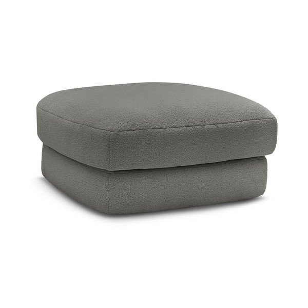 Tmavosivá podnožka z textílie buklé Leonore – Bobochic Paris