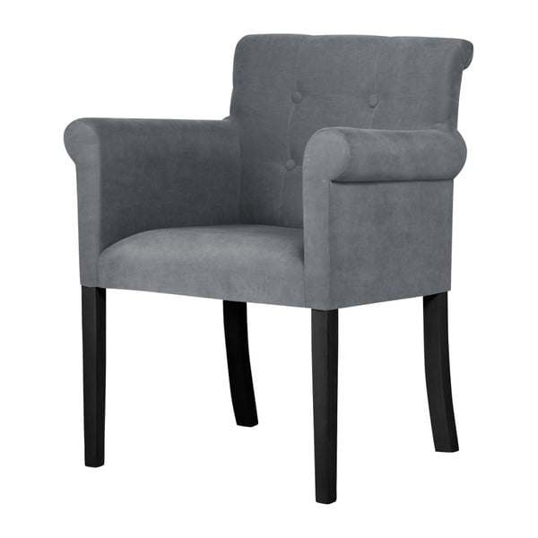 Sivá stolička s čiernymi nohami Ted Lapidus Maison Flacon