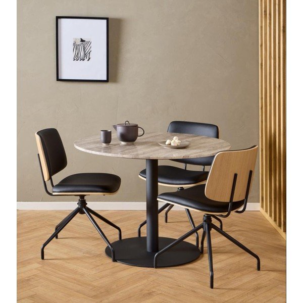 Čierna jedálenská stolička Owen – Actona-image-1