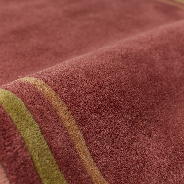 Vínovočervený ručne tkaný vlnený behúň 80x230 cm Lois – Flair Rugs-image-4