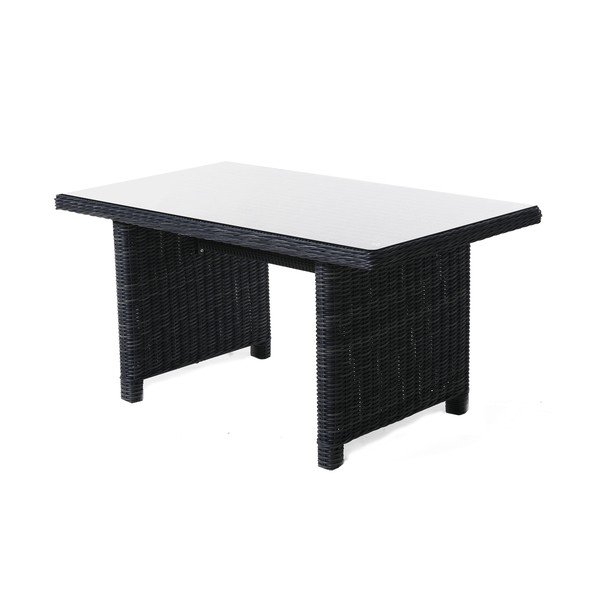 Sivý záhradný lounge set z umelého ratanu pre 9 Houston - Rojaplast-image-1