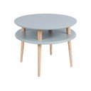 Tmavosivý konferenčný stolík Ragaba UFO, ⌀ 57 cm