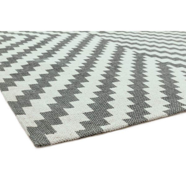 Sivo-biely koberec Asiatic Carpets Geo, 120 x 170 cm-image-1