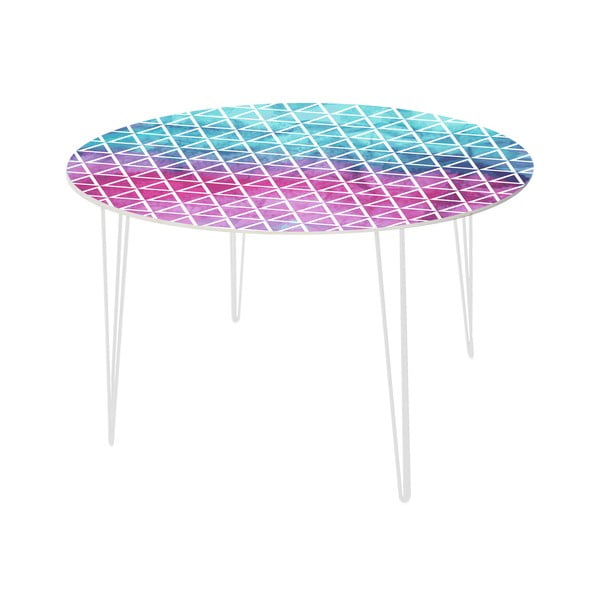 Jedálenský stôl Pink and Blue, 120 cm
