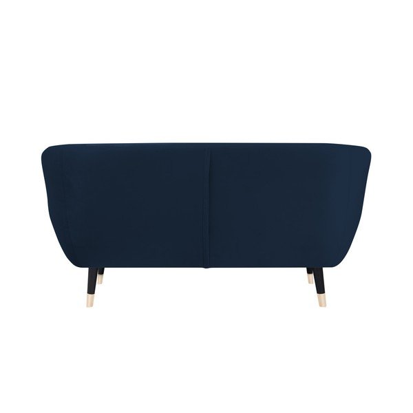 Tmavomodrá pohovka s čiernymi nohami Mazzini Sofas Amelie, 158 cm-image-4