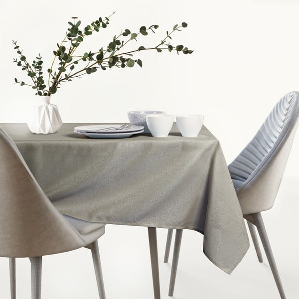 Hnedosivý obrus v oválnom tvare AmeliaHome Empire Cappuccino Oval, 140 × 240 cm-image-1