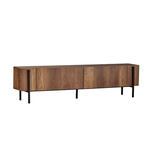TV stolík v dekore orecha v tmavo prírodnej farbe 180x45x30 cm Nexus – Kalune Design