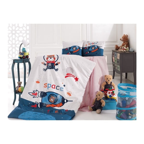Set detskej bavlnenej obliečky Into Space, 100 x 150 cm