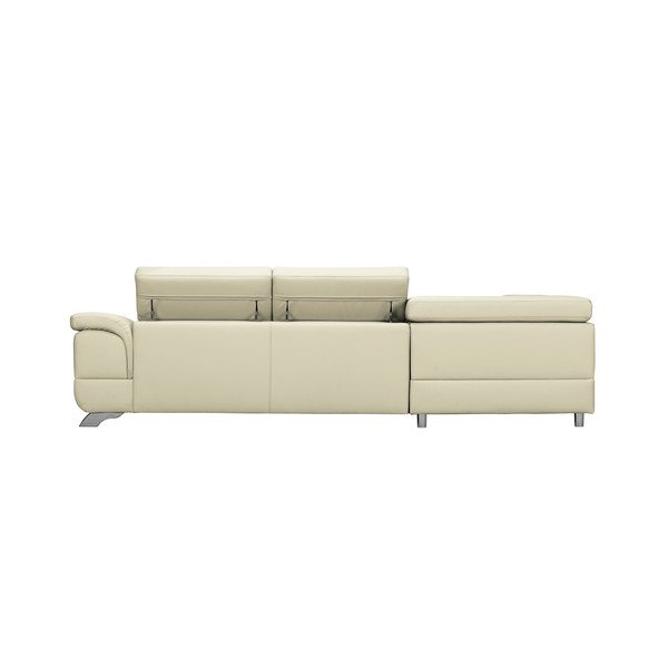 Béžová kožená rozkladacia rohová pohovka Windsor & Co Sofas Gamma, ľavý roh-image-2