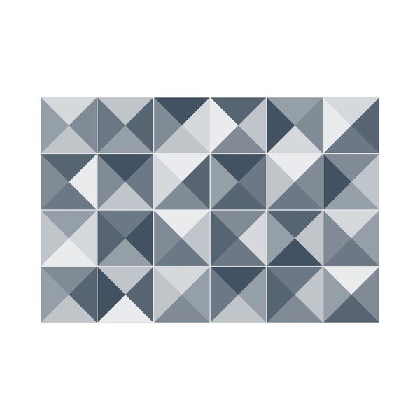 Sada 24 dekoratívnych samolepiek na stenu Ambiance Azulejos Shades, 10 × 10 cm-image-2