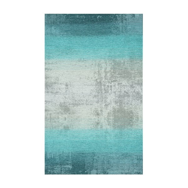 Tyrkysovo-sivý koberec Kate Louise, 80 × 150 cm