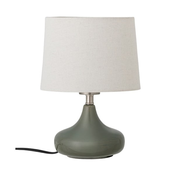 Tmavozelená stolová lampa s textilným tienidlom (výška 28 cm) Loa – Bloomingville