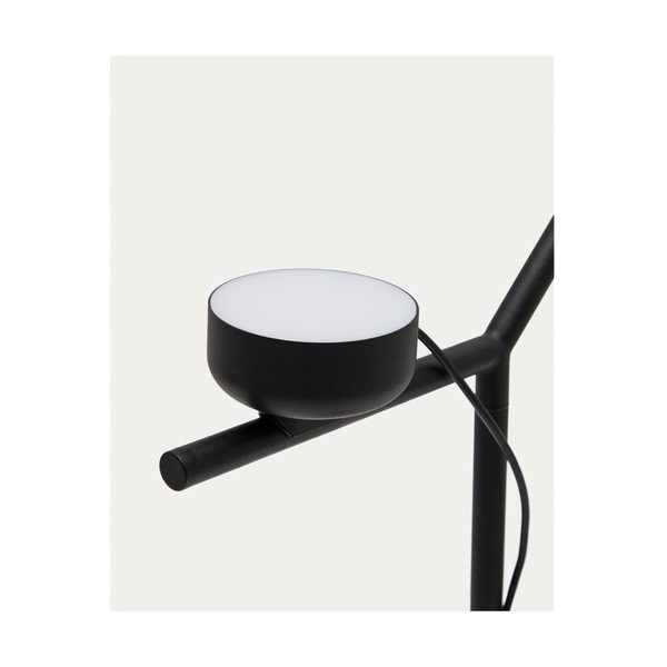 Čierna kovová LED stmievateľná stolová lampa (výška 61,5 cm) Orey – Kave Home-image-2