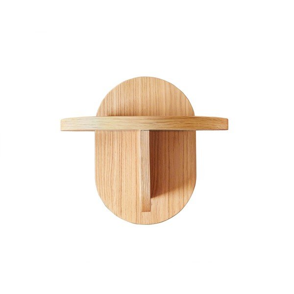 Polica v dekore duba v prírodnej farbe Soft - Woodman-image-3