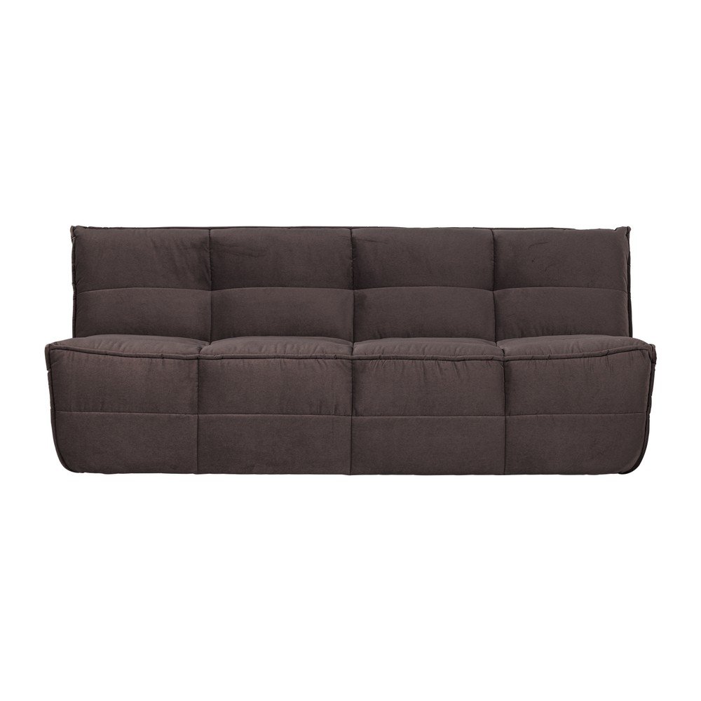 E-shop Hnedá zamatová pohovka 204 cm Cluster – vtwonen