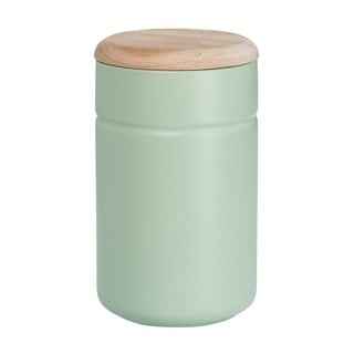 Zelená porcelánová dóza s dreveným vekom Maxwell & Williams Tint, 900 ml