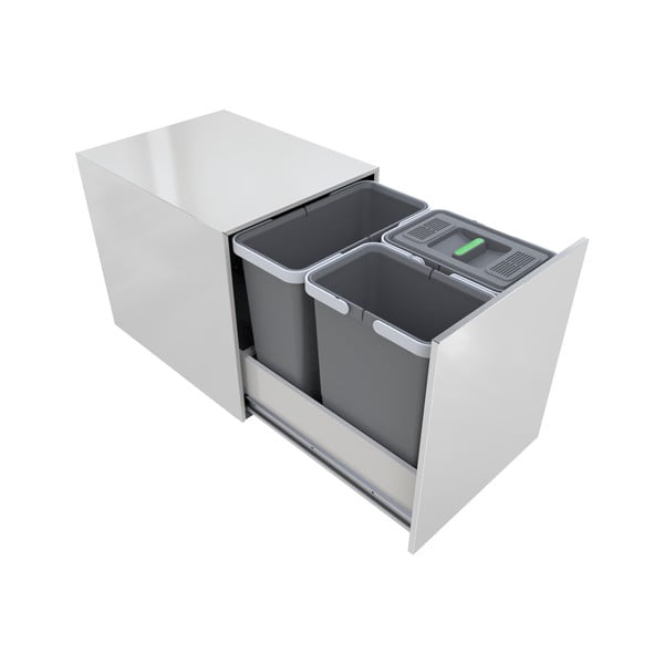 Plastový odpadkový kôš na triedený odpad/vstavaný 12 + 8 + 8 l Street - Elletipi-image-1