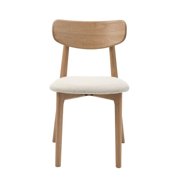 Krémovobiela/v prírodnej farbe jedálenská stolička Elim – Unique Furniture-image-3