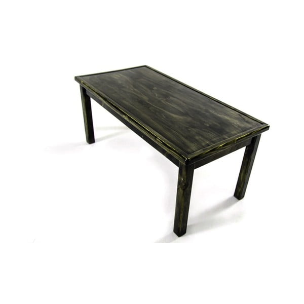 Čierny konferenčný stolík z borovicového dreva Obizo