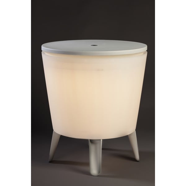 Okrúhly záhradný stolík so zásobníkom na ľad 49.5x49.5 cm Illuminated cool – Keter-image-2