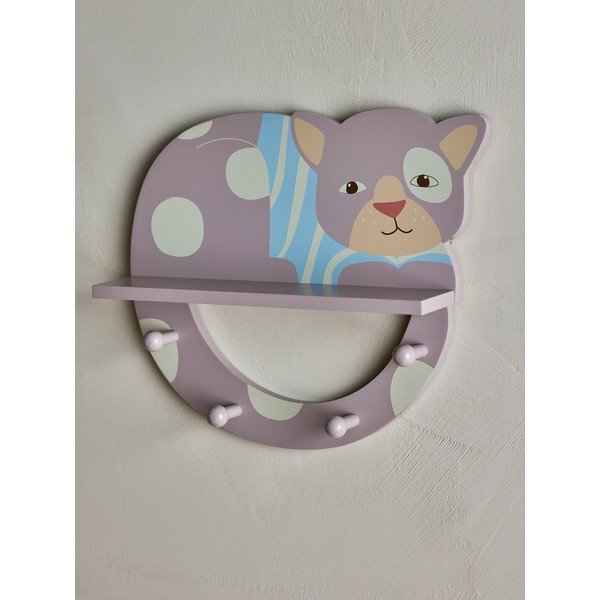 Sivý nástenný detský vešiak 36x31 cm Mille – Bloomingville Mini-image-1