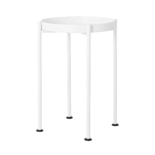 Biely odkladací stolík Custom Form Hanna, ⌀ 40 cm