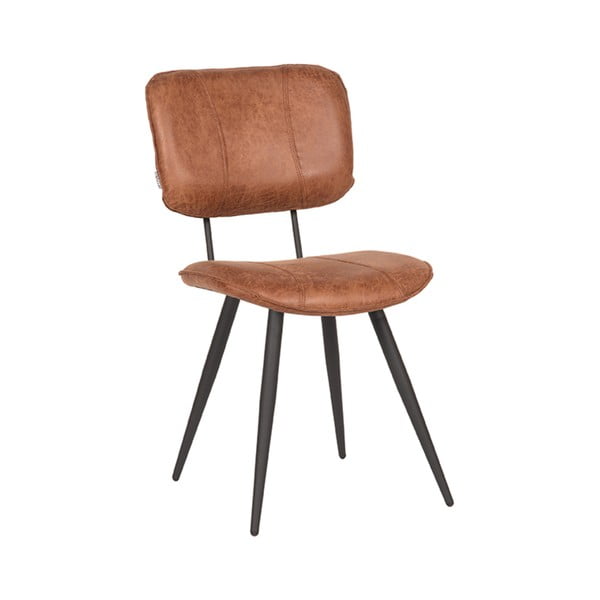Koňakovohnedé kožené jedálenské stoličky v súprave 2 ks Fos – LABEL51