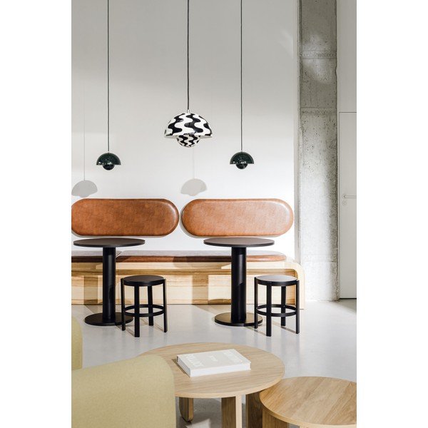 Okrúhly jedálenský stôl s doskou v dubovom dekore ø 80 cm Sool – noo.ma-image-4