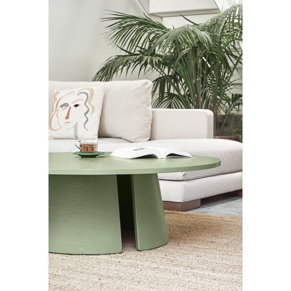Zelený konferenčný stolík Teulat Cep, ø 110 cm-image-2