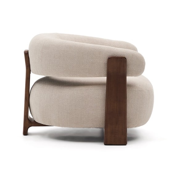 Béžové ženilkové kreslo Granite – Kave Home-image-3