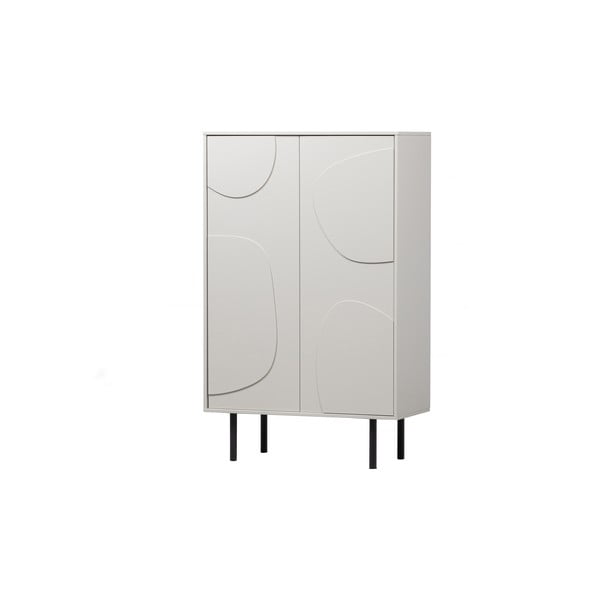 Svetlosivá skrinka z borovicového dreva 85x135 cm Cadiz – WOOOD-image-3