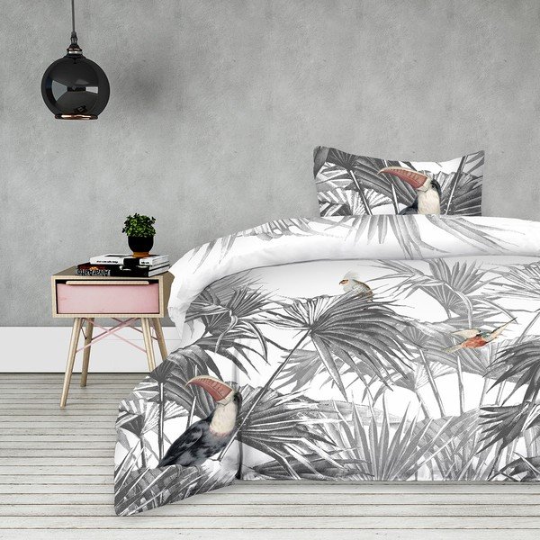 Bavlnené obliečky AmeliaHome Toucan, 135 x 200 cm-image-1