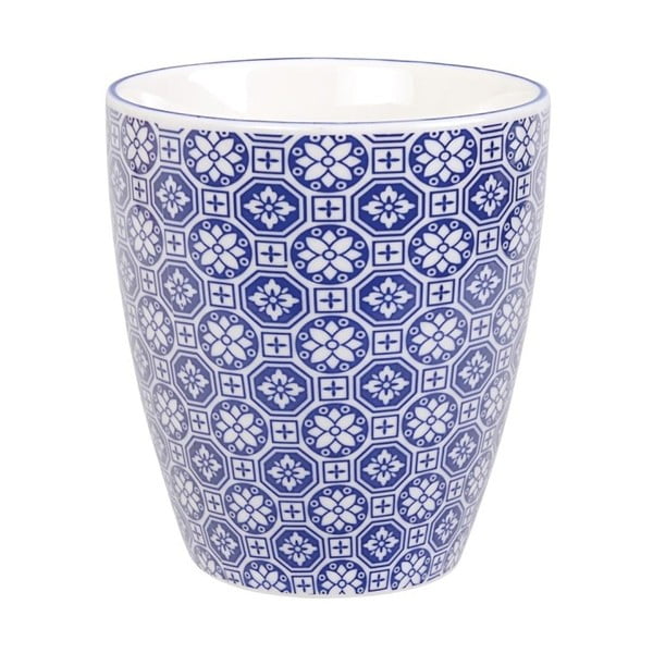 Modrý porcelánový hrnček na čaj Tokyo Design Studio Flower