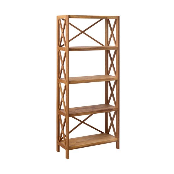 Regál z dubového dreva v prírodnej farbe 70x161 cm X-Shelf – Unique Furniture-image-2