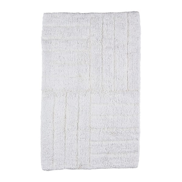 Biela kúpeľňová predložka Zone Classic, 50 × 80 cm