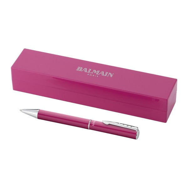 Ružové pero s puzdrom Balmain Rollerball, 1,29 cm